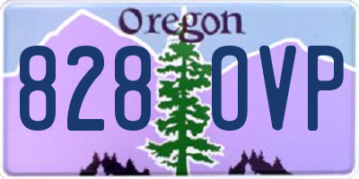 OR license plate 828OVP