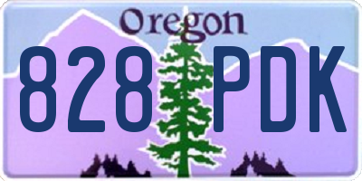 OR license plate 828PDK