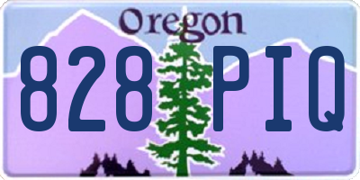 OR license plate 828PIQ