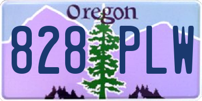 OR license plate 828PLW