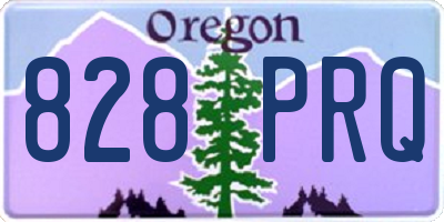 OR license plate 828PRQ