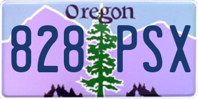 OR license plate 828PSX