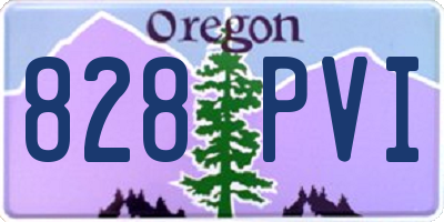 OR license plate 828PVI