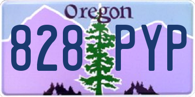 OR license plate 828PYP