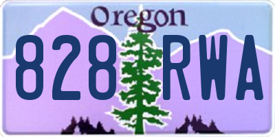 OR license plate 828RWA