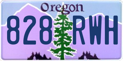 OR license plate 828RWH