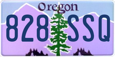 OR license plate 828SSQ