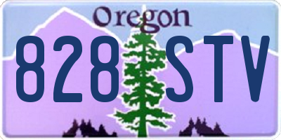 OR license plate 828STV