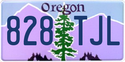 OR license plate 828TJL