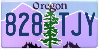 OR license plate 828TJY