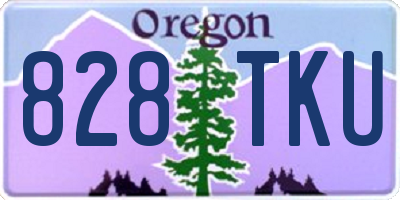 OR license plate 828TKU