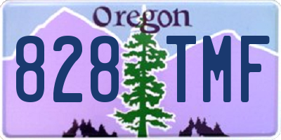 OR license plate 828TMF