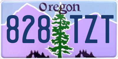 OR license plate 828TZT