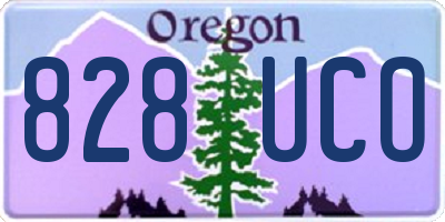OR license plate 828UCO