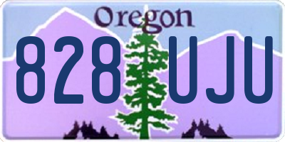 OR license plate 828UJU