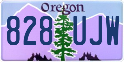 OR license plate 828UJW