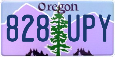 OR license plate 828UPY