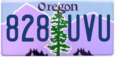 OR license plate 828UVU