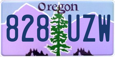OR license plate 828UZW