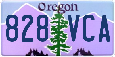 OR license plate 828VCA