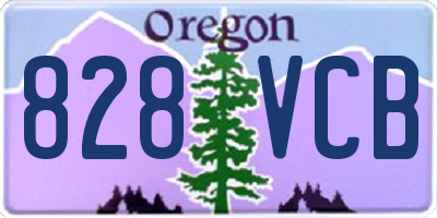 OR license plate 828VCB