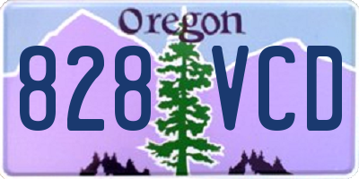 OR license plate 828VCD