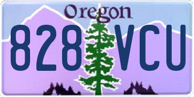 OR license plate 828VCU