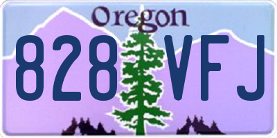 OR license plate 828VFJ