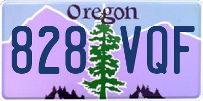 OR license plate 828VQF