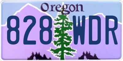 OR license plate 828WDR