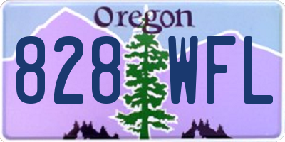 OR license plate 828WFL