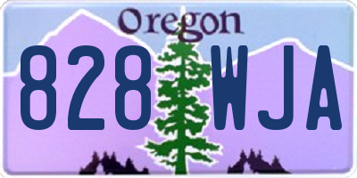 OR license plate 828WJA