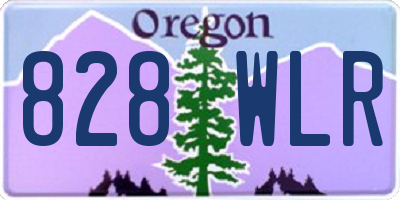 OR license plate 828WLR