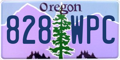 OR license plate 828WPC
