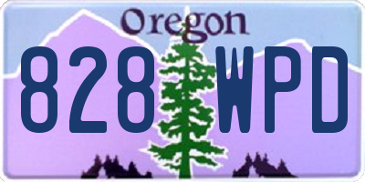 OR license plate 828WPD