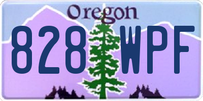 OR license plate 828WPF