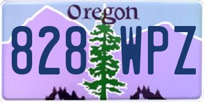 OR license plate 828WPZ