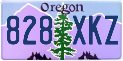 OR license plate 828XKZ