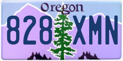 OR license plate 828XMN