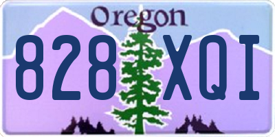 OR license plate 828XQI
