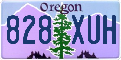 OR license plate 828XUH