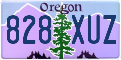 OR license plate 828XUZ