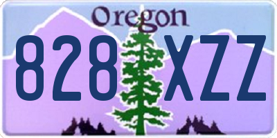 OR license plate 828XZZ