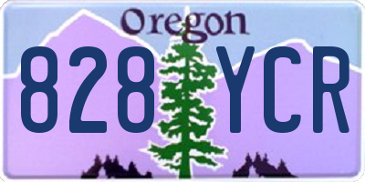 OR license plate 828YCR