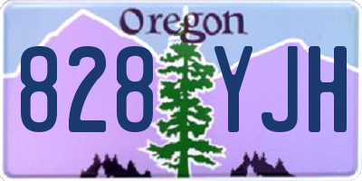 OR license plate 828YJH