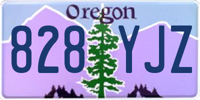 OR license plate 828YJZ