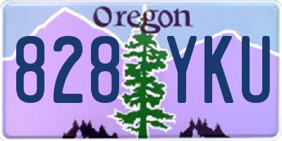 OR license plate 828YKU