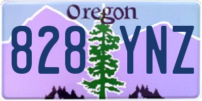 OR license plate 828YNZ
