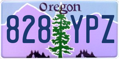 OR license plate 828YPZ
