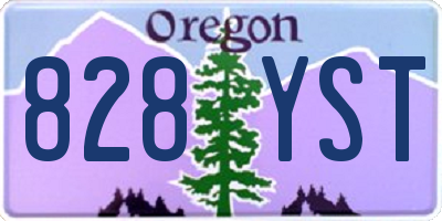 OR license plate 828YST